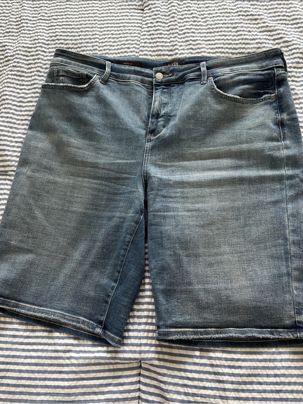 NYDJ Briella Light Blue Denim Shorts